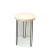 Stolik LOFT na metalowych nogach jasne drewno Wysoki